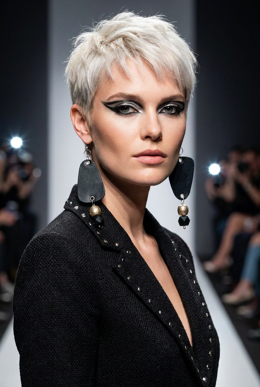 Revive - earrings - Black
