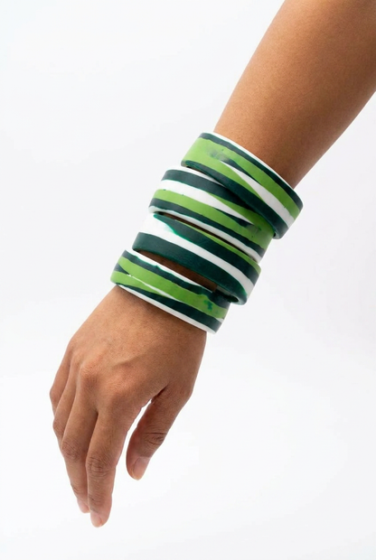 Resin Bangle - Daintree - Cuff
