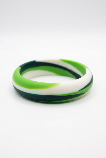 Resin Bangle - Daintree - Round Radiused