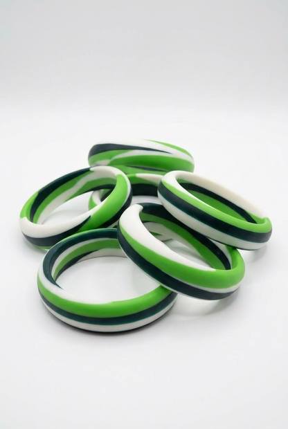 Resin Bangle - Daintree - Round Radiused