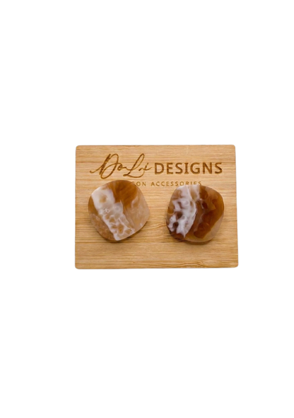 Resin Earrings - Desert Sands