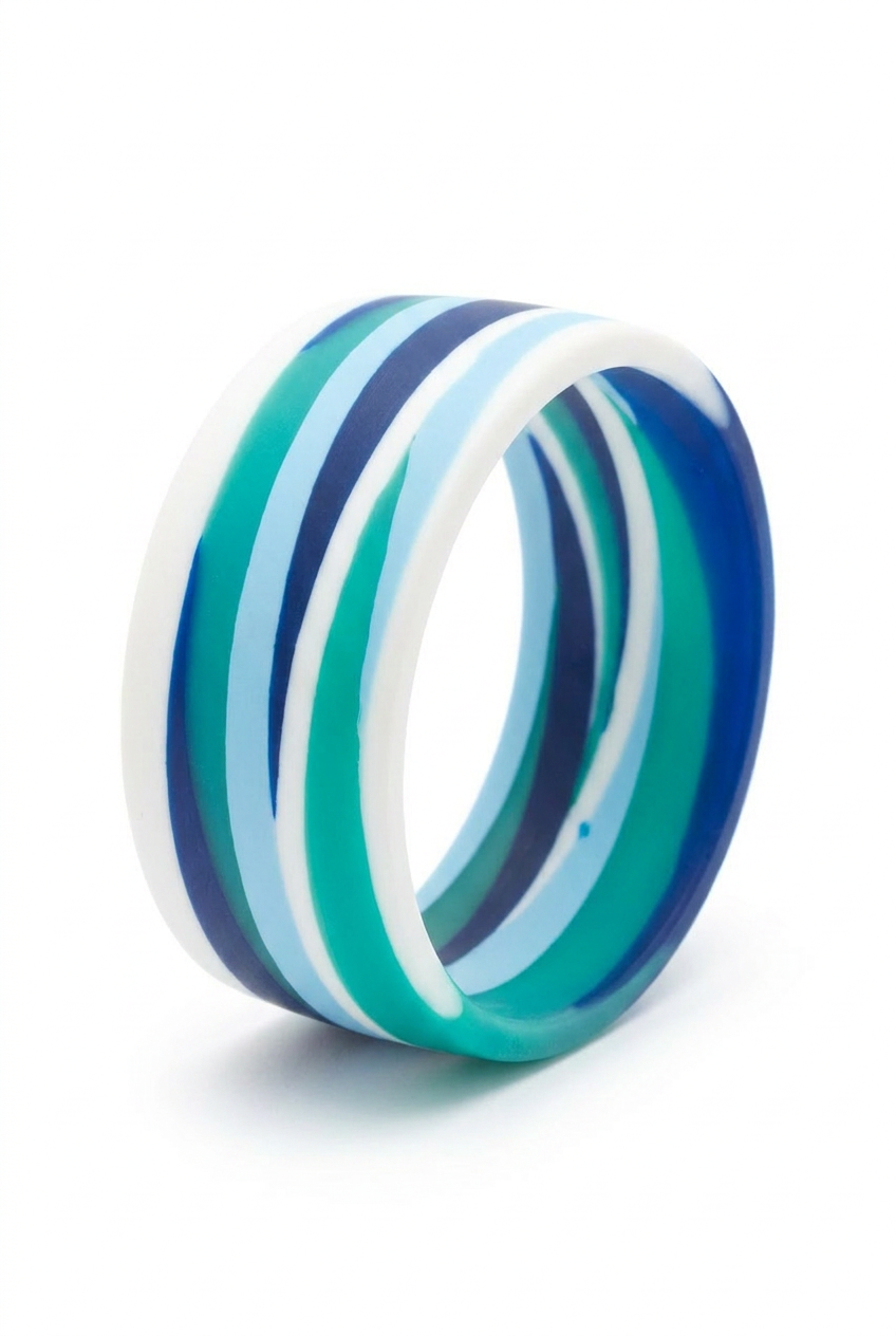 Resin Bangle - Indian Ocean - Cuff