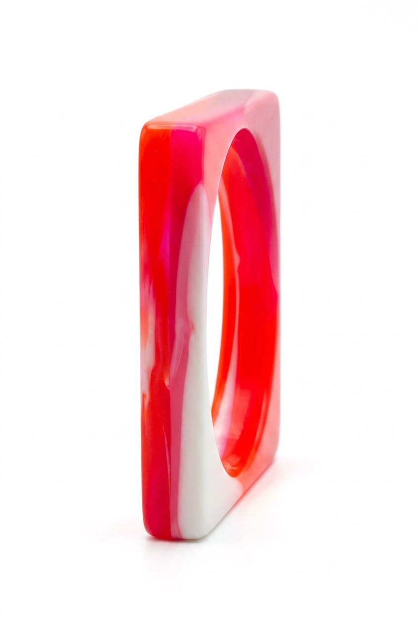 Resin Bangle - Sunset - Square