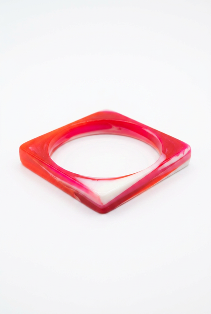 Resin Bangle - Sunset - Square