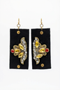 Revive - earrings - Black & Diamante