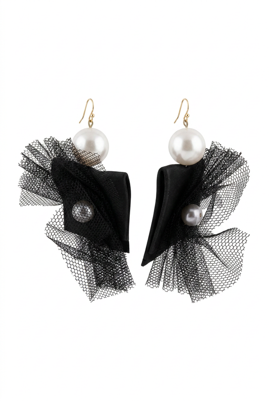 Revive - earrings - Black
