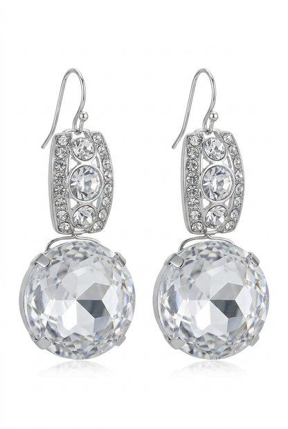 Revive - earrings - Silver, Clear