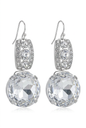Revive - earrings - Silver, Clear