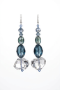 Revive - earrings - Blue, Clear