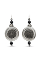 Revive - earrings - Silver & Black