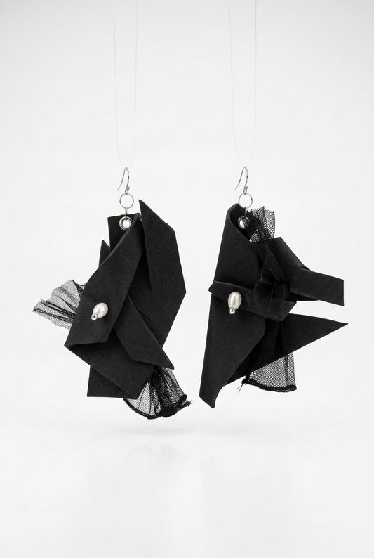 Revive - earrings - Black