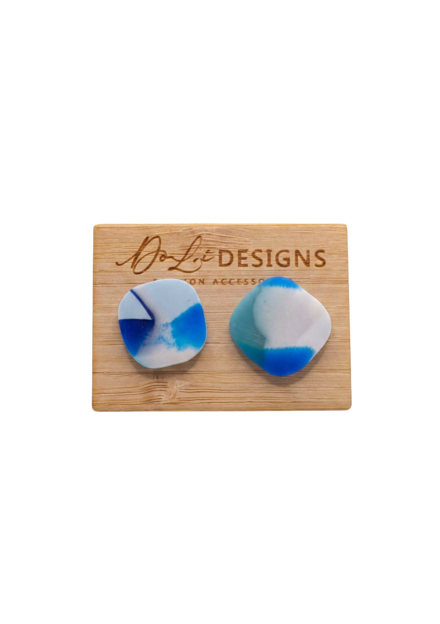 Resin Earrings - Indian Ocean