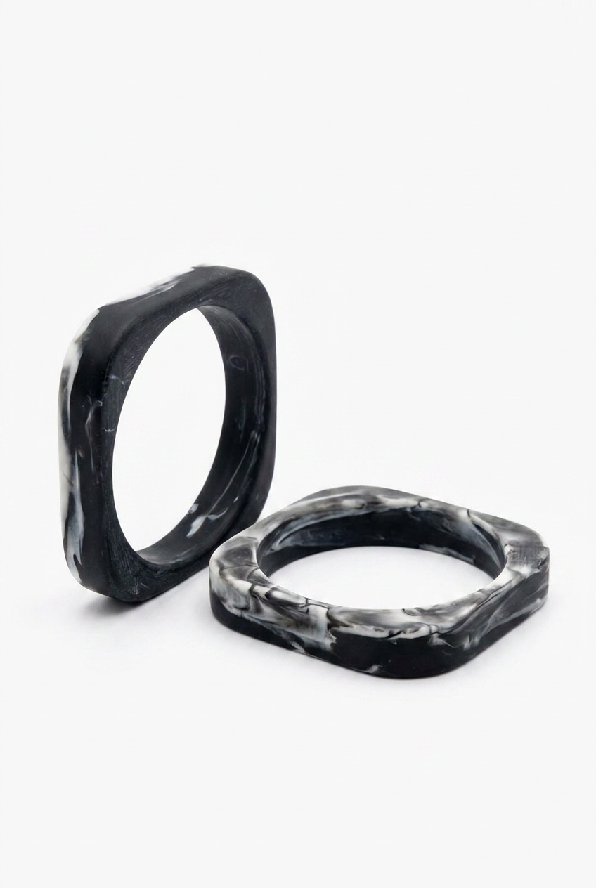 Resin Bangle - Nullarbor - Square Radiused