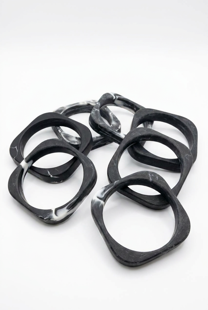 Resin Bangle - Nullarbor - Square Radiused