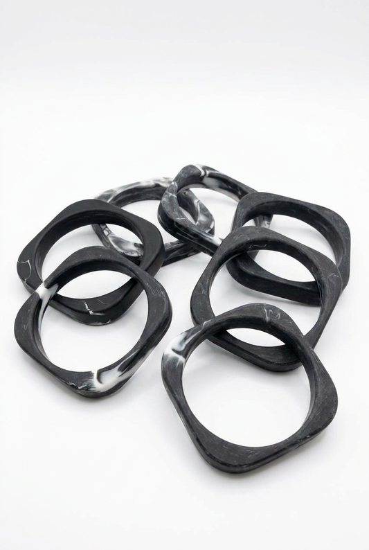 Resin Bangle - Nullarbor - Square Radiused