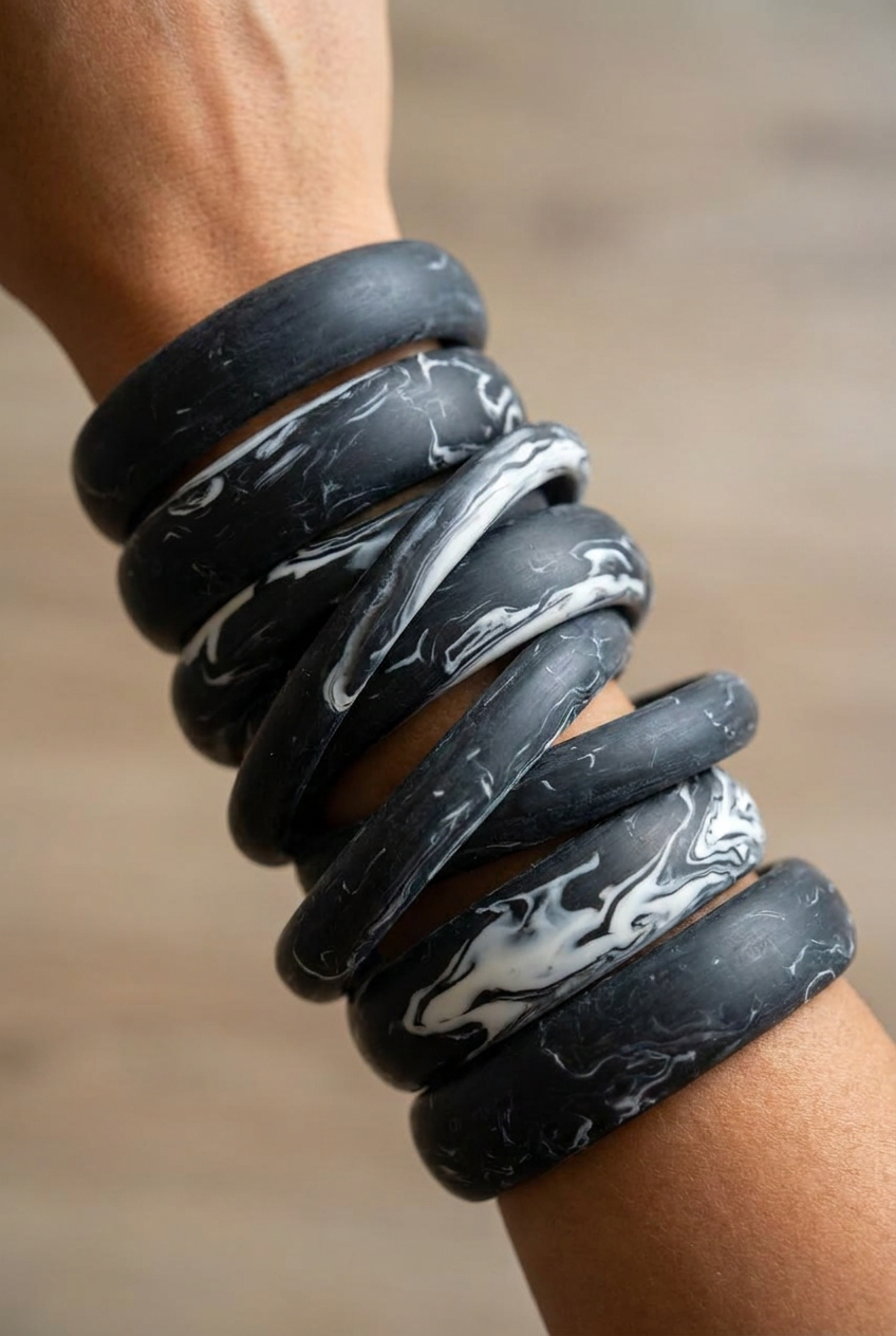 Resin Bangle - Nullarbor - Round Radiused