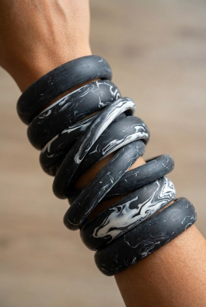 Resin Bangle - Nullarbor - Round Radiused