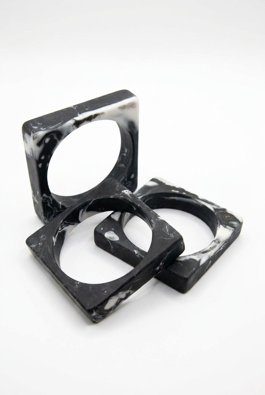 Resin Bangle - Nullarbor - Square