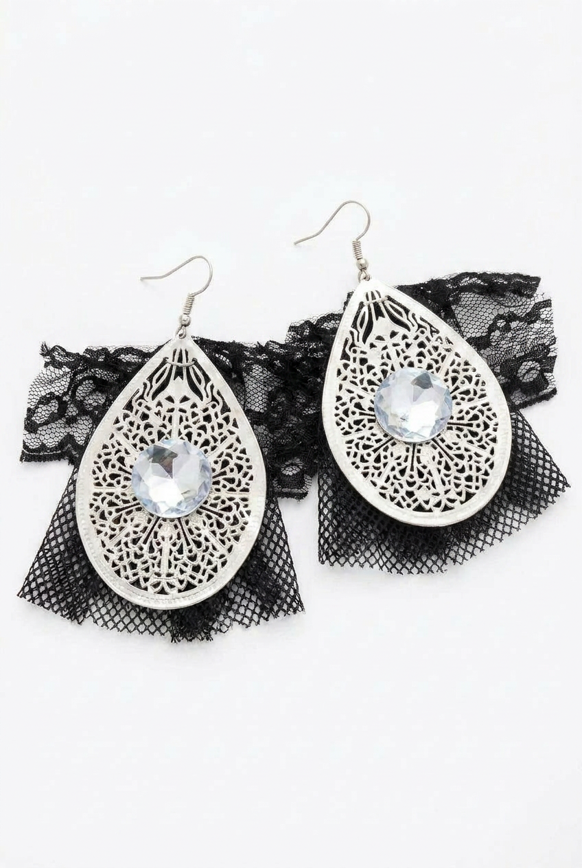 Revive - earrings - Black