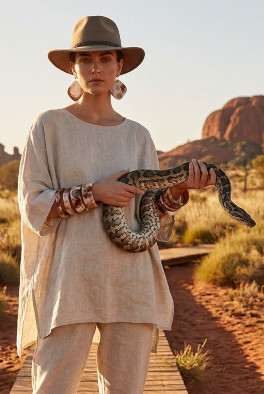 Resin Bangle - Desert Sands - Round Radiused