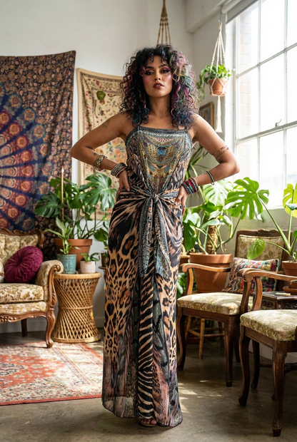 Tulips Wrap Dress - Preloved