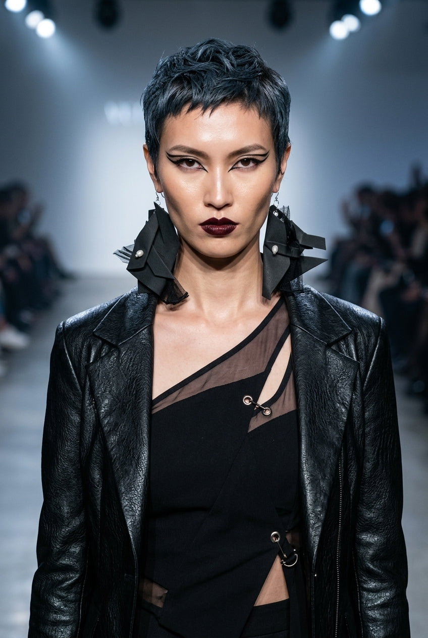 Revive - earrings - Black