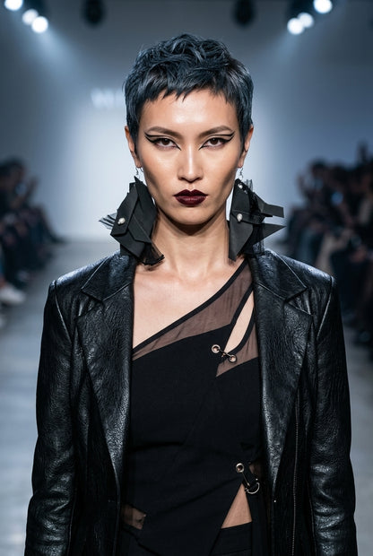Revive - earrings - Black