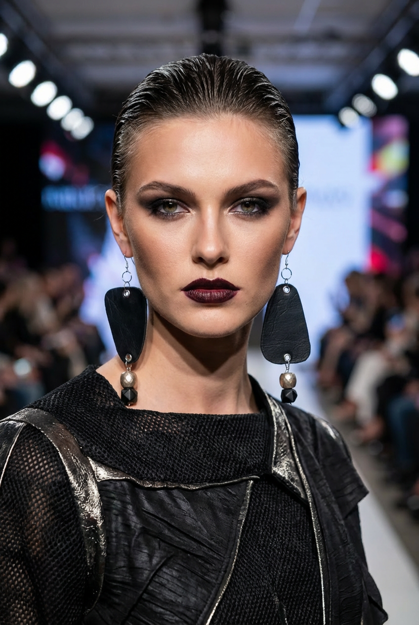 Revive - earrings - Black