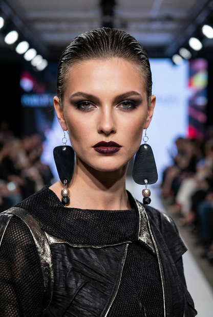 Revive - earrings - Black