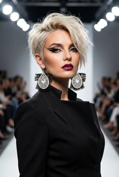 Revive - earrings - Black